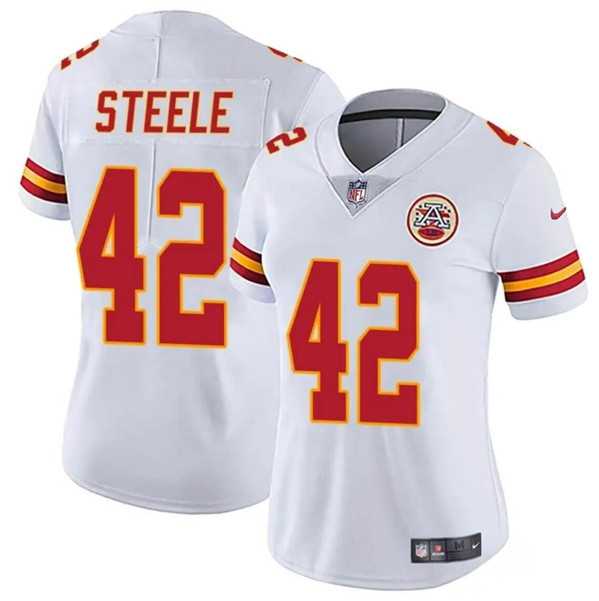 Women's Kansas City Chiefs #42 Carson Steele White Vapor Untouchable Limited Stitched Jersey Dzhi,We sell and wholesale Women's Kansas City Chiefs #42 Carson Steele White Vapor Untouchable Limited Stitched Jersey Dzhi on line form chian!